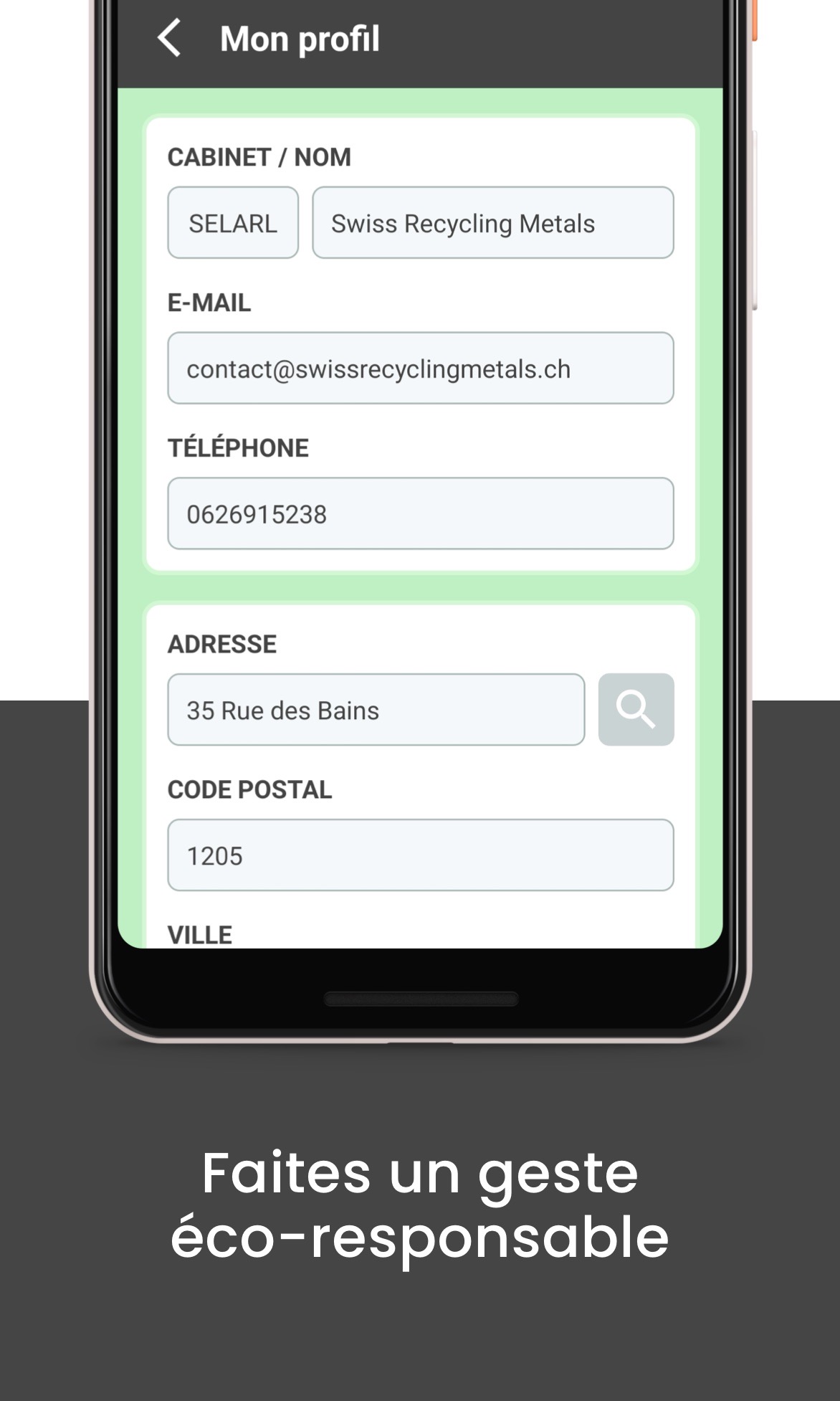 Swiss Recycling Metals App 貴金屬價值評估系統